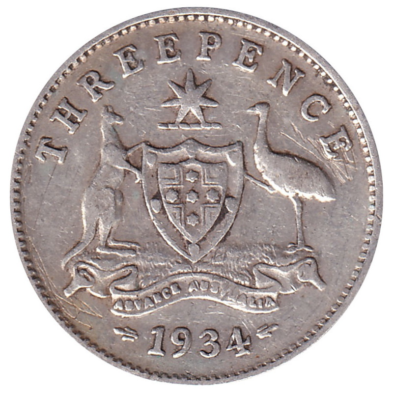 Australia - 3 pence - George V - 1934 - No940