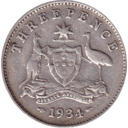 Australia - 3 pence -...