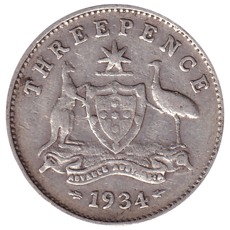 Australia - 3 pence - George V - 1934 - No942