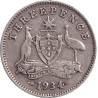 Australia - 3 pence - George V - 1934 - No951