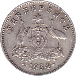 Australia - 3 pence -...