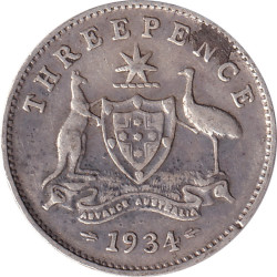 Australia - 3 pence -...