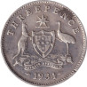 Australia - 3 pence - George V - 1934 - No957