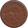 Australia - 1/2 penny - George VI - Kangourou - 1948 - No961