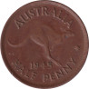 Australia - 1/2 penny - George VI - Kangourou - 1945 - No964