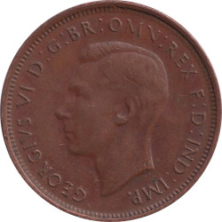 Australia - 1/2 penny - George VI - Kangourou - 1945 - No964