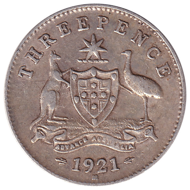 Australia - 3 pence - George V - 1921 M - No981