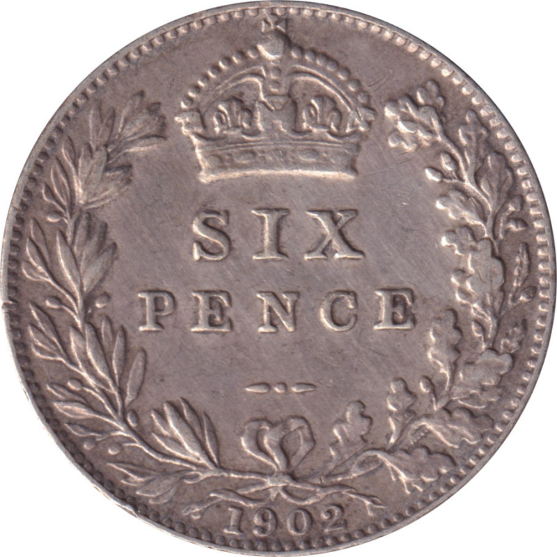United Kingdom - 6 pence - Edouard VII -  1902 - No656