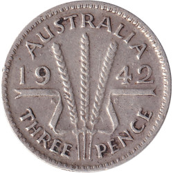 Australia - 3 pence - George VI - 1942 - No985
