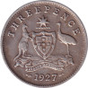 Australia - 3 pence - George V - 1927 - No986