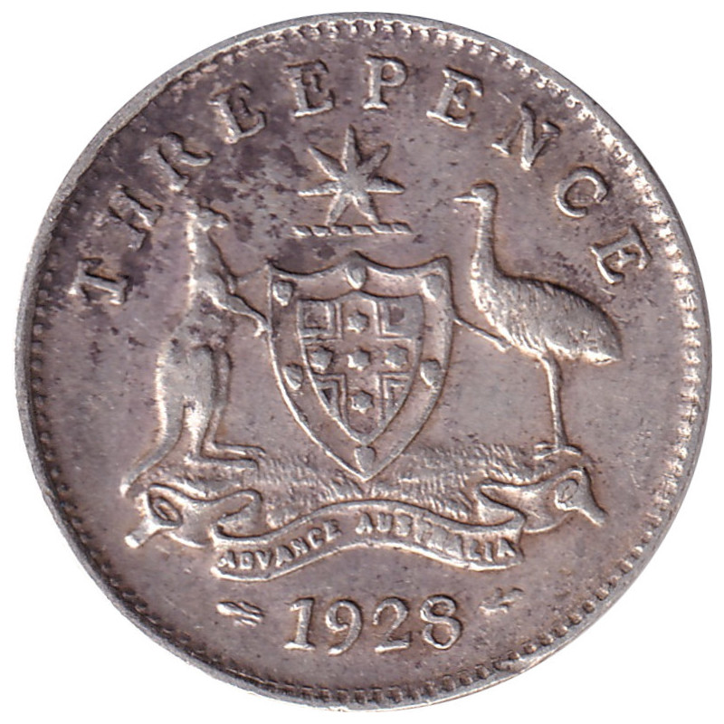 Australia - 3 pence - George V - 1928 - No990