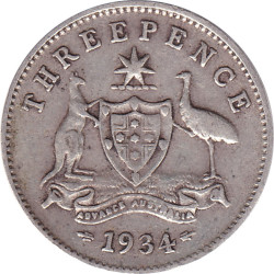 Australia - 3 pence -...