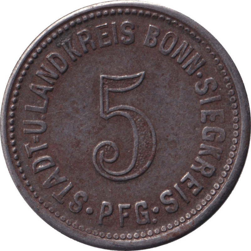 Germany - 5 pfennig - 1918 - No180