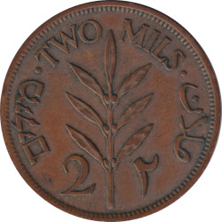 Palestine - 2 mils - Plant - 1946 - No185