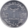 Morocco - 1 franc - Étoile - Aluminium - 1951-1370 (1951) - No190