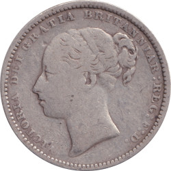 United Kingdom - 1 shilling - Victoria - Tête jeune -  1882 - No659