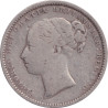 United Kingdom - 1 shilling - Victoria - Tête jeune -  1882 - No659
