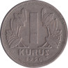 Turkey - 1 kurus - Emblème - Ronde - 1936 - No196