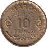 Morocco - 10 francs - Étoile - Petit module (20mm) - 1371 - No191