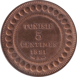 Tunisia - 5 centimes - Ali...
