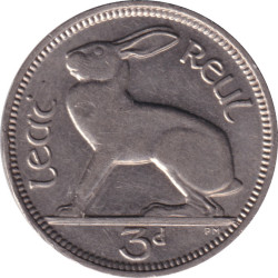 Ireland - 3 pence -...