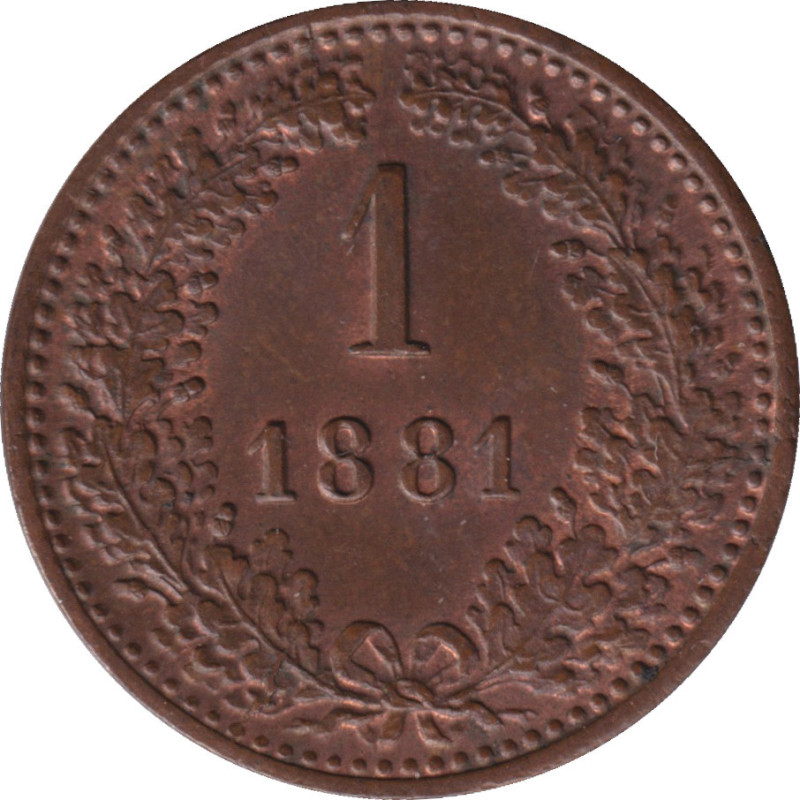 Austria - 1 kreuzer - Franz Jospeh I - 1881 - No237