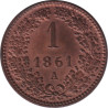 Austria - 1 kreuzer - Franz Jospeh I - 1861 A - No244