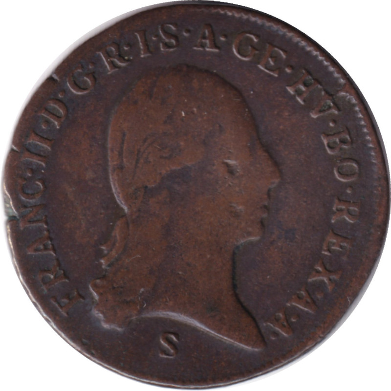 Austria - 1 kreuzer - Franz II - Double-headed Eagle - 1800 S - No249