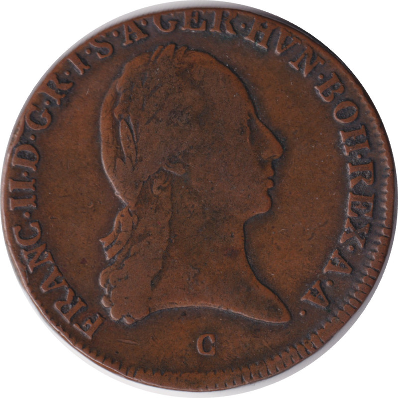 Austria - 3 kreuzer - Franz II - Double-headed Eagle - 1800 C - No251