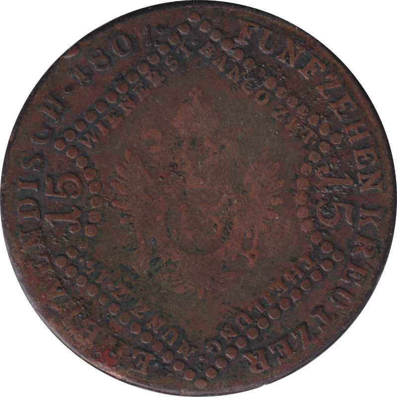 Austria - 15 kreuzer - Franz II - 1807 A - No254