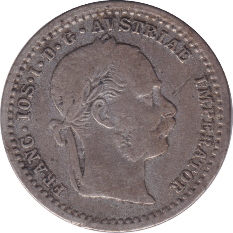 Austria - 10 kreuzer - Franz Jospeh I - Mature head - 1868 - No261