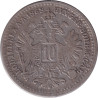 Austria - 10 kreuzer - Franz Jospeh I - Mature head - 1868 - No261