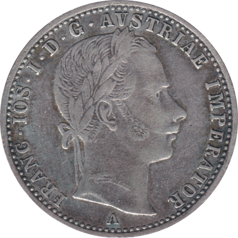Austria - 10 kreuzer - Franz Jospeh I - Young head - 1864 A - No268