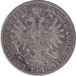Austria - 1 florin - Franz Jospeh I - Fourth head - 1877 A - No270