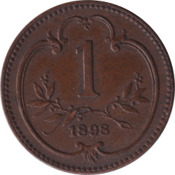 Austria - 1 heller - Franz Jospeh I - Type 1 - 1898 - No275