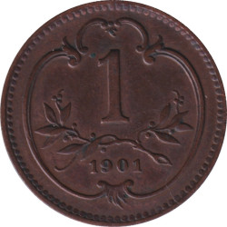 Austria - 1 heller - Franz Jospeh I - Type 1 - 1901 - No276