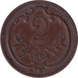 Austria - 2 heller - Franz...