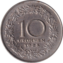 Autriche - 10 groschen - 1925 - No288