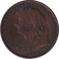 United Kingdom - 1 penny - Victoria - Buste agé -  1900 - No670