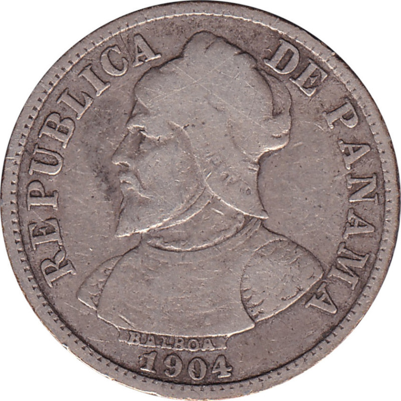 Panama - 5 centesimos - Balboa - 1904 - No838