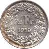 Swiss Confederation - 1/2 franc - Helvetia debout - 1959 B - No843