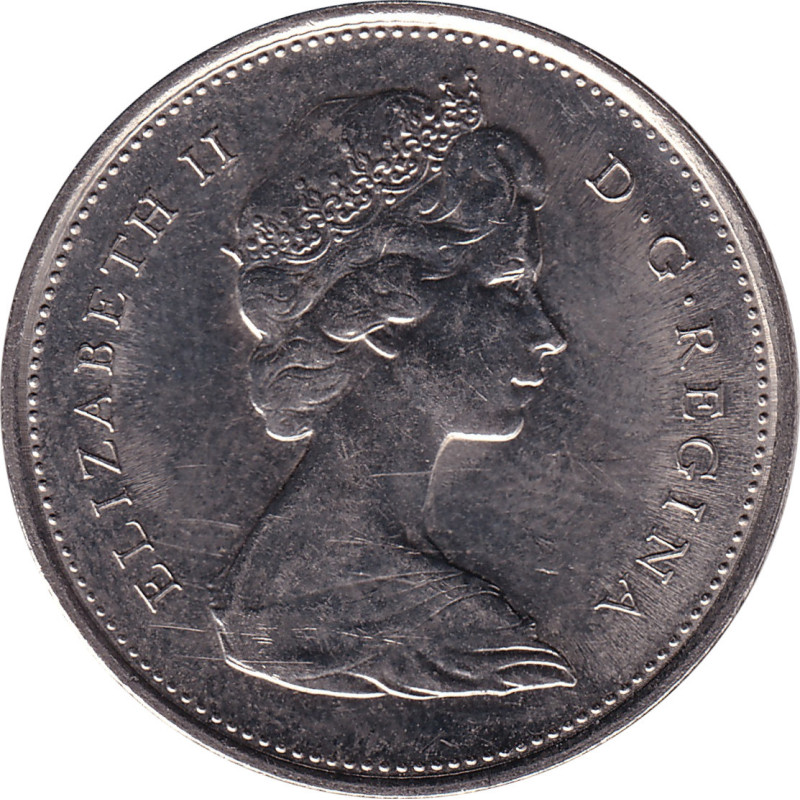 Canada - 25 cents - Elizabeth II - Mature bust - 1971 - No845