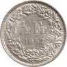 Swiss Confederation - 1/2 franc - Helvetia debout - 1957 B - No852