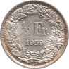 Swiss Confederation - 1/2 franc - Helvetia debout - 1959 B - No861
