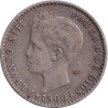 Spain - 50 centimos - Alphonse XIII - Young head - 1900 ✩00 (1900) SM V - No867