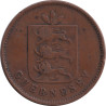Guernsey - 4 doubles - Blason - 5 feuilles -  1830 - No557