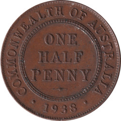 Australia - 1/2 penny -...
