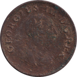 Ireland - 1/4 penny - George III - Buste agé -  1806 - No604