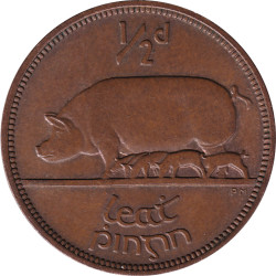 Ireland - 1/2 penny -...