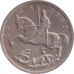 United Kingdom - 1 crown - 25 years de Règne - 1935 - No422